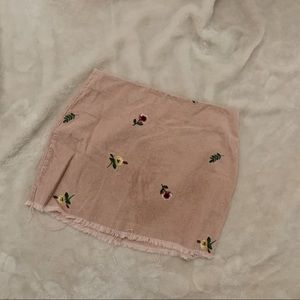 Light Pink Floral Skirt